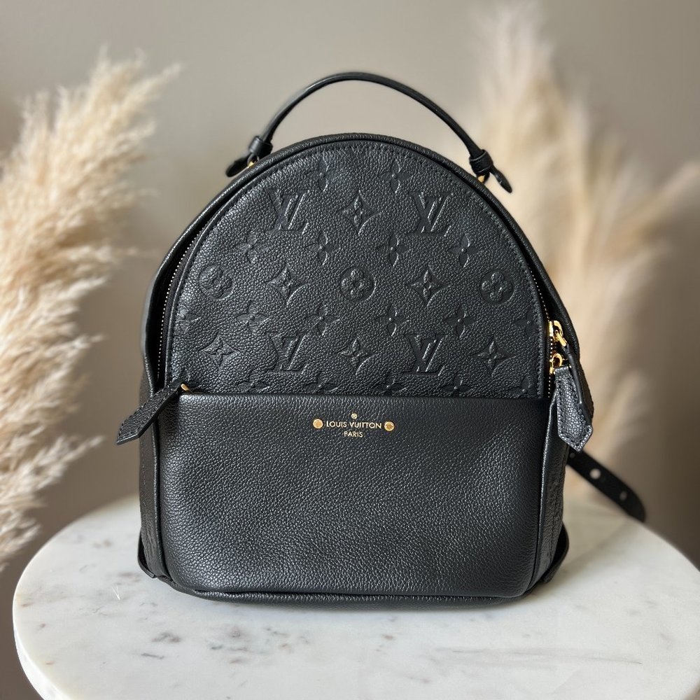 LOUIS VUITTON Empreinte Sorbonne Backpack Black, Like New Condition